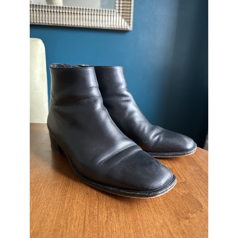 Rare Vintage Tom Ford Gucci Black Leather Ankle Boots US 6 Women's